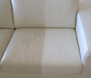 nettoyer divan cuir blanc